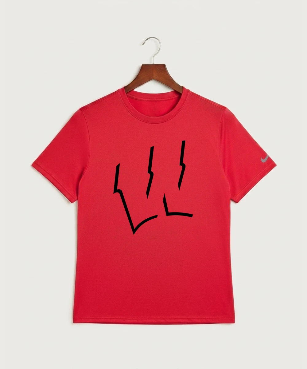 Wisconsin Hanger Test - University Red Nike Swoosh Sleeve rLegend Tee NKDX8730