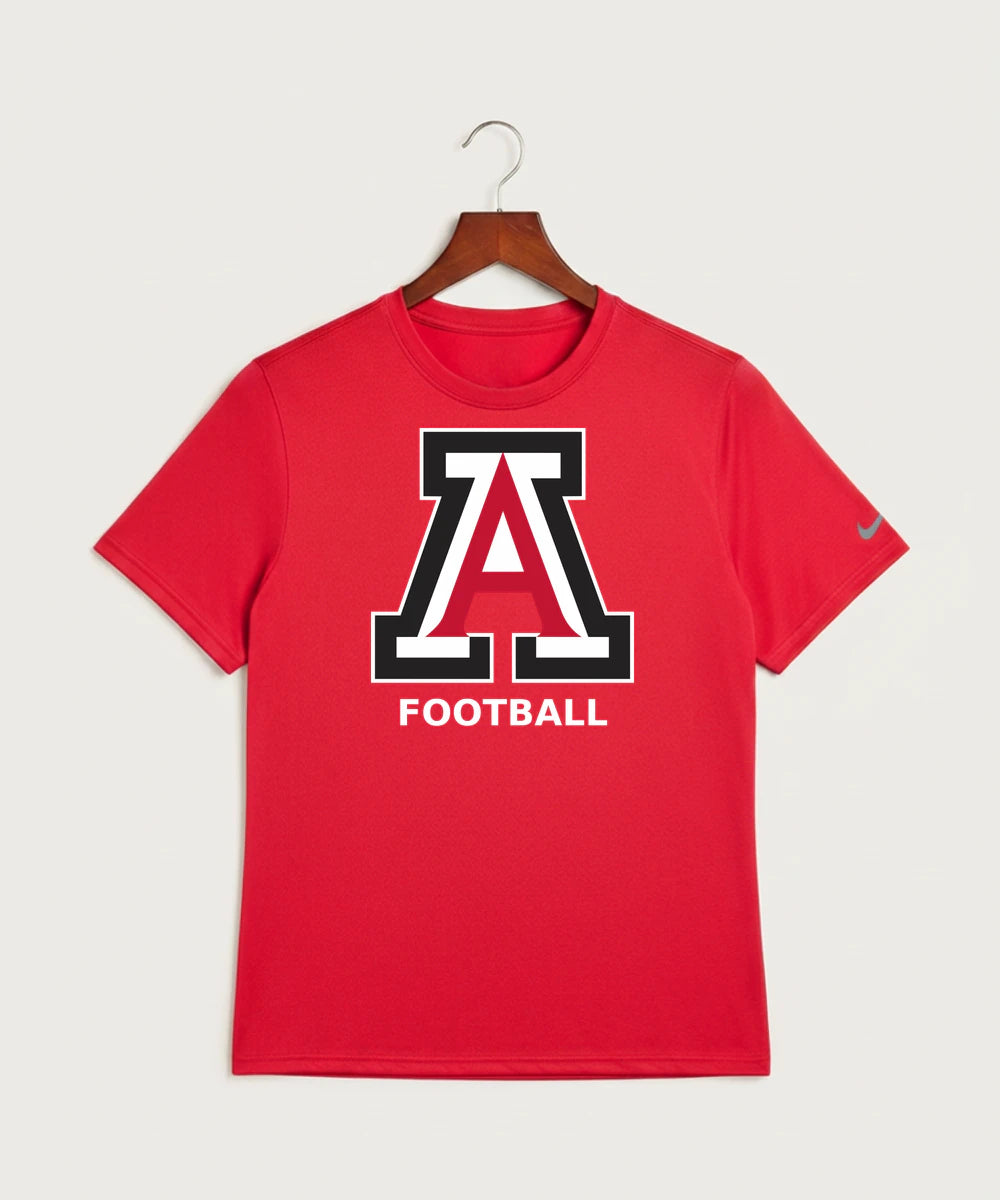 Amboy Football general - University Red Nike Swoosh Sleeve rLegend Tee NKDX8730