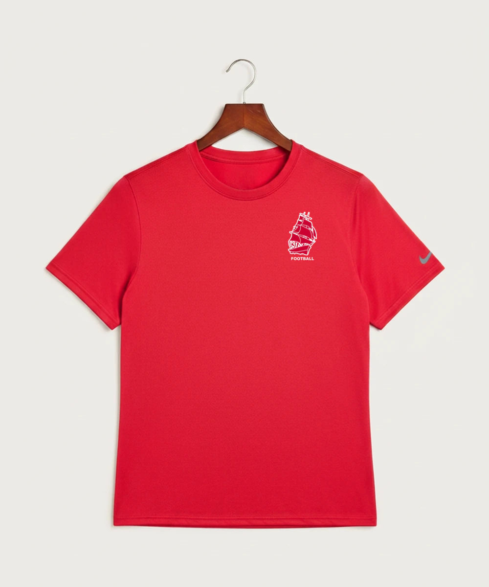 Amboy Football general - University Red Nike Swoosh Sleeve rLegend Tee NKDX8730