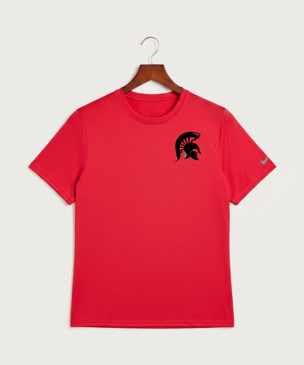 Bold High School Football (Boys) - University Red Nike Swoosh Sleeve rLegend Tee NKDX8730