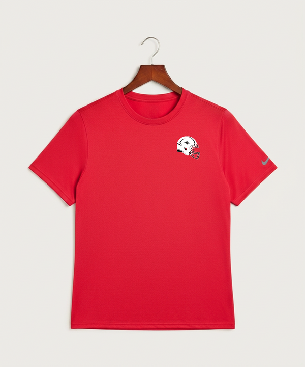 Milaca High School Football (Boys) - University Red Nike Swoosh Sleeve rLegend Tee NKDX8730