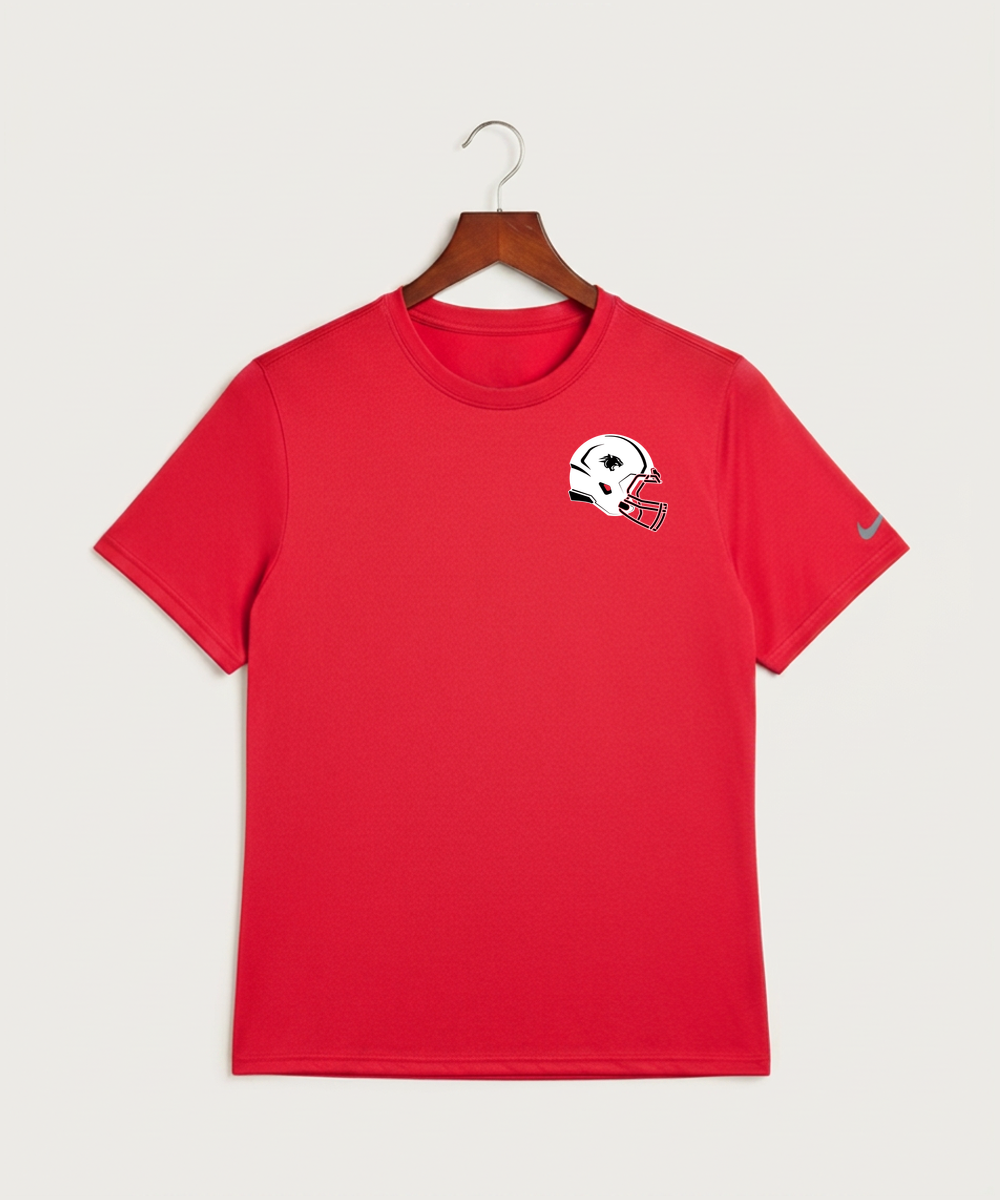 Nrheg Panthers High School Football (Boys) - University Red Nike Swoosh Sleeve rLegend Tee NKDX8730
