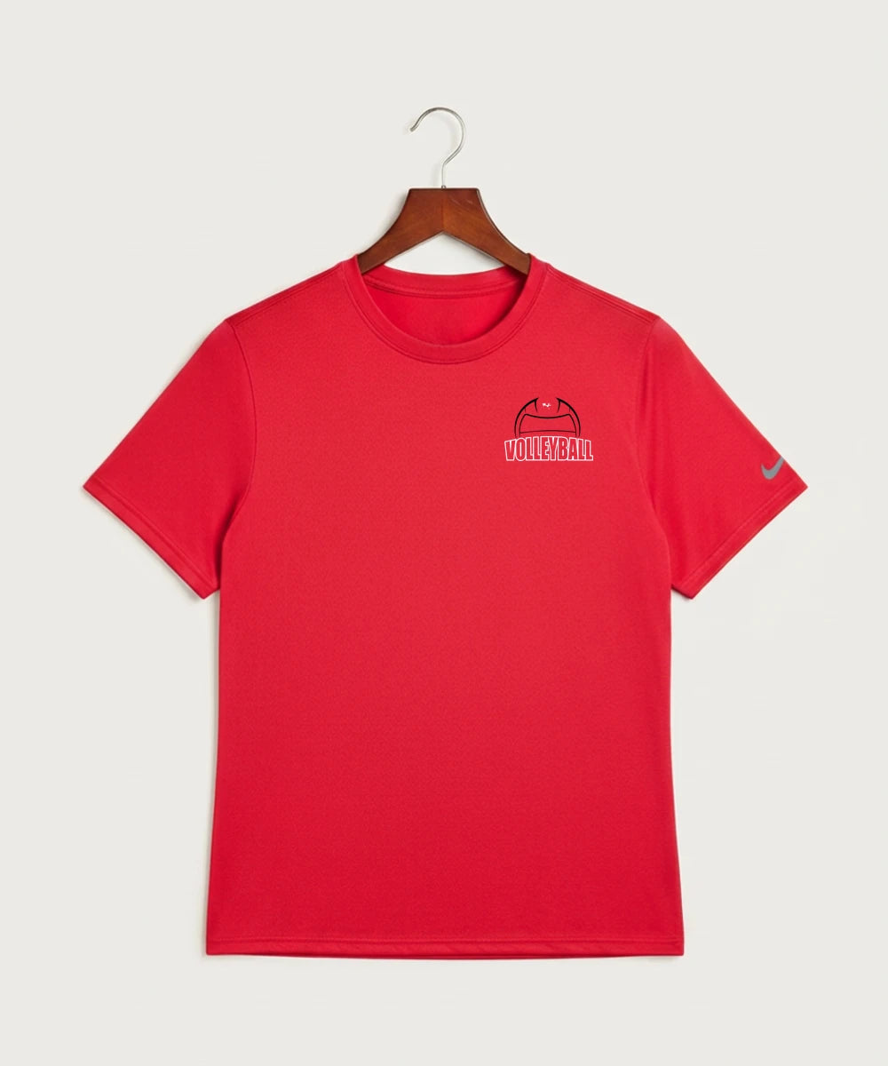 Wabasha Kellogg High School Volleyball (Girls) - University Red Nike Swoosh Sleeve rLegend Tee NKDX8730