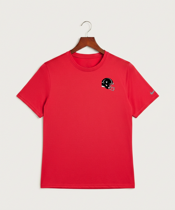 Border West Football (Boys) - University Red Nike Swoosh Sleeve rLegend Tee NKDX8730