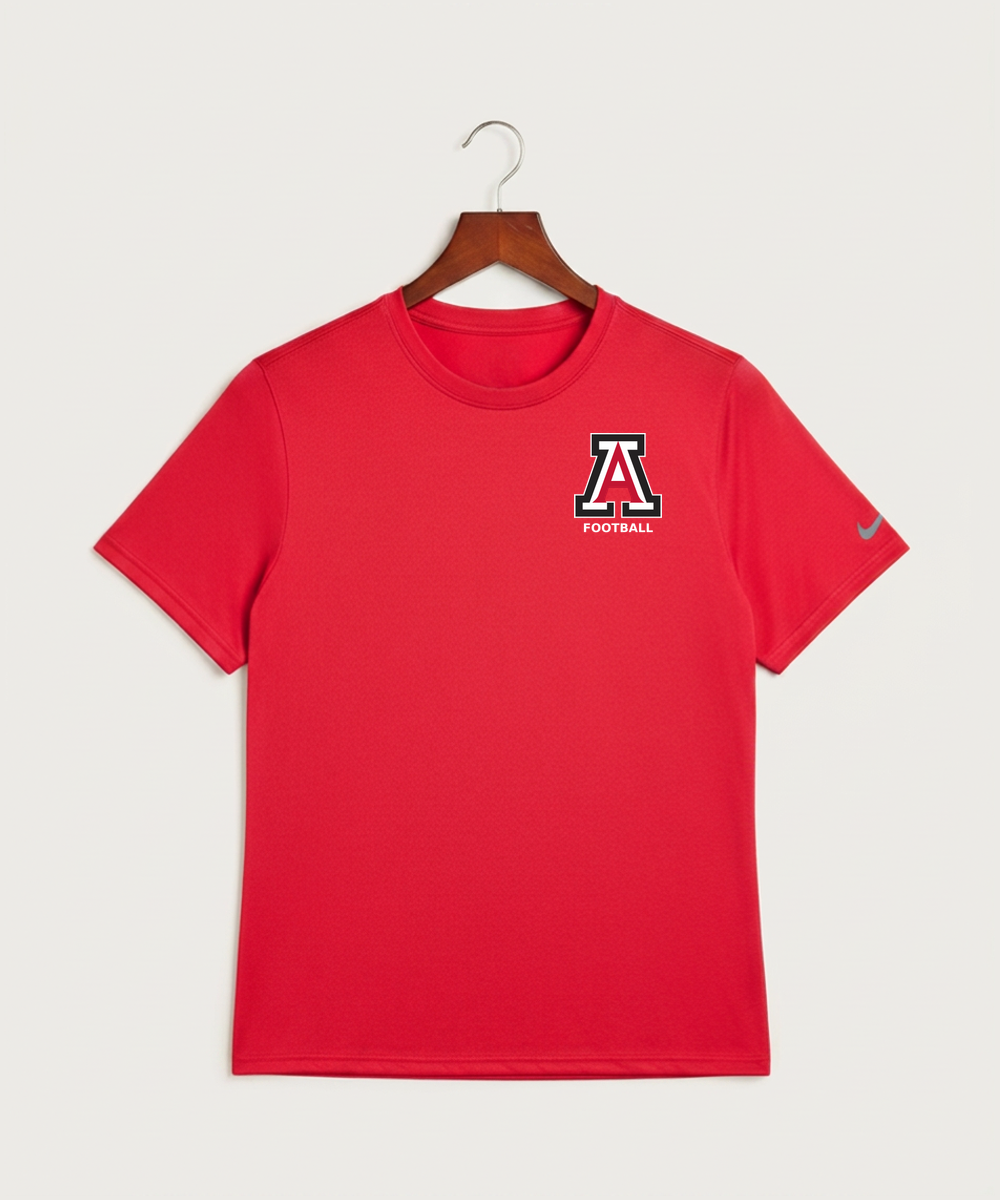 Amboy Football general - University Red Nike Swoosh Sleeve rLegend Tee NKDX8730