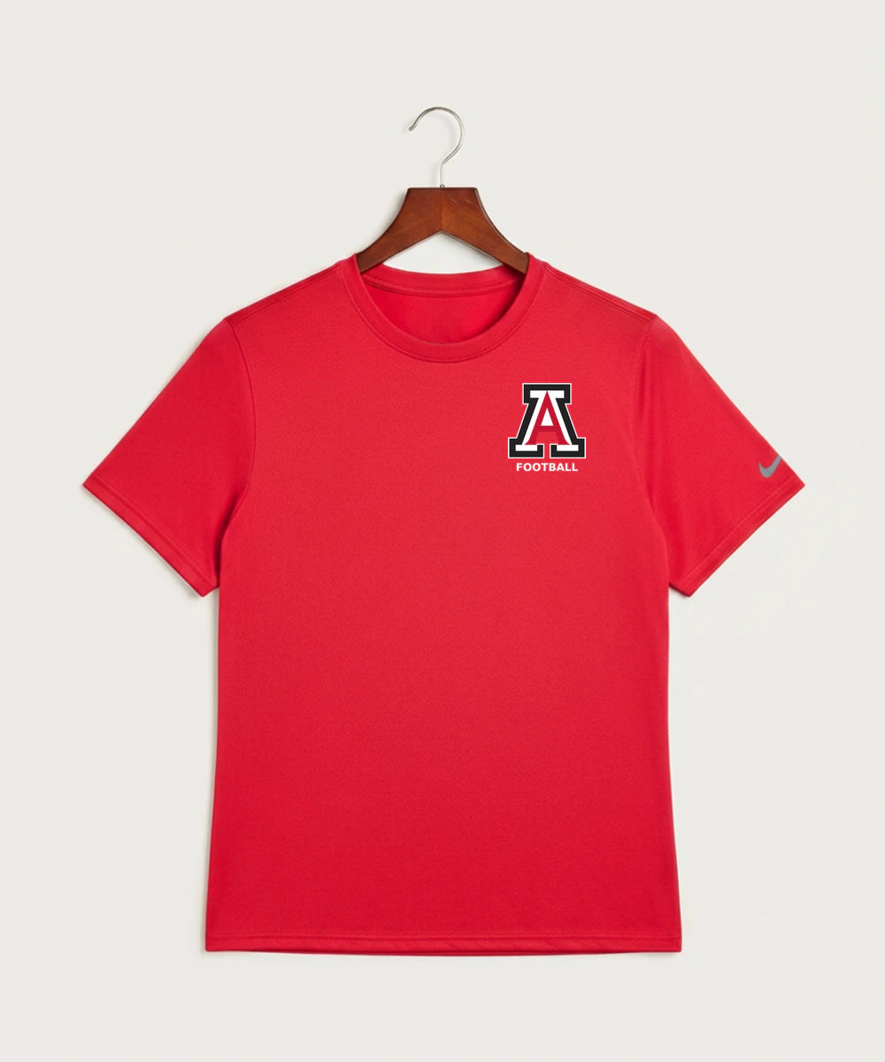 Amboy Football general - University Red Nike Swoosh Sleeve rLegend Tee NKDX8730