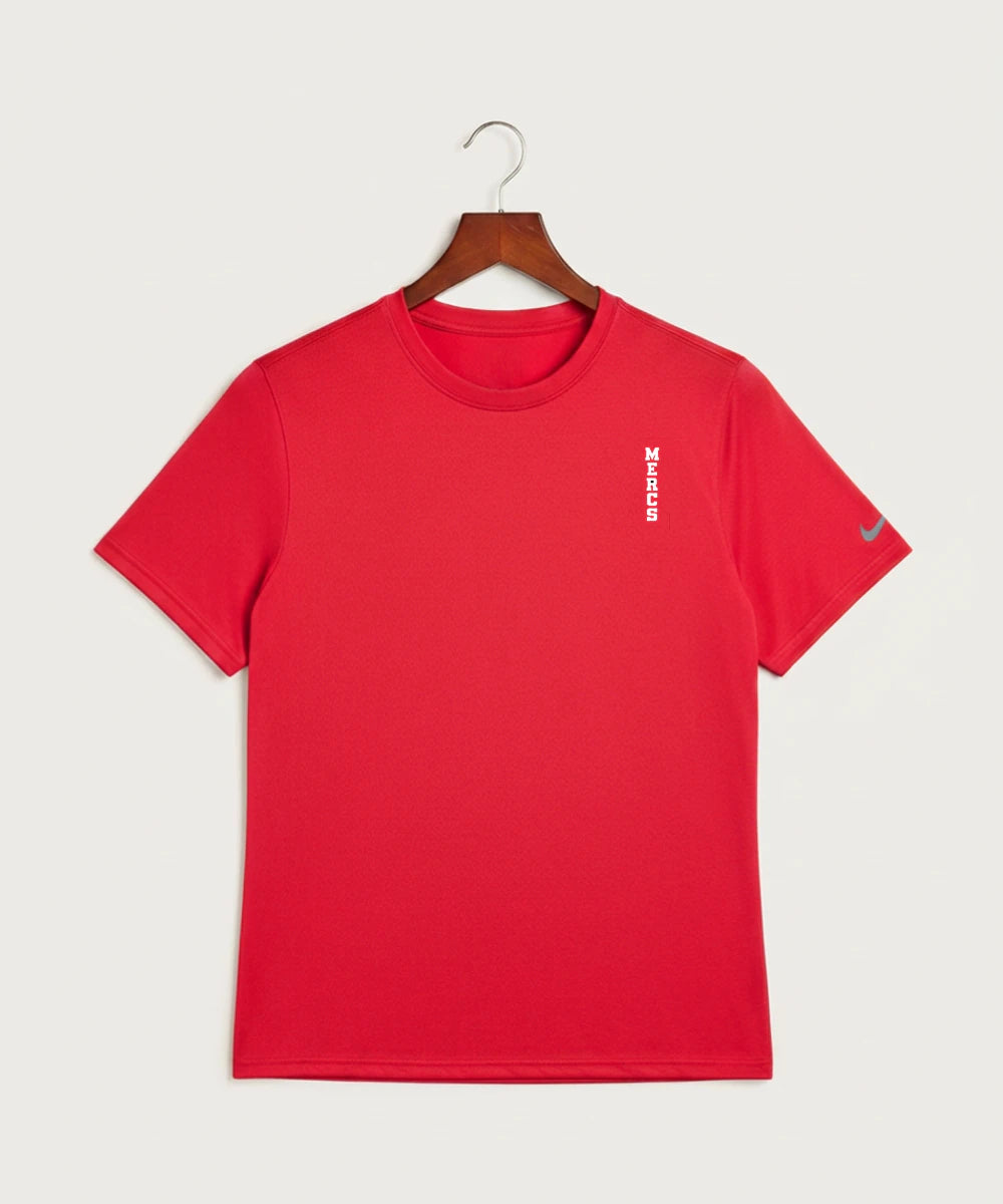 Mcgregor High School Football (Boys) - University Red Nike Swoosh Sleeve rLegend Tee NKDX8730