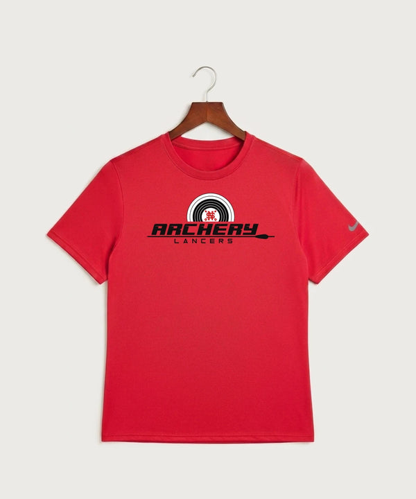 Lancer Archer Club Archery Team Store - University Red Nike Swoosh Sleeve rLegend Tee NKDX8730