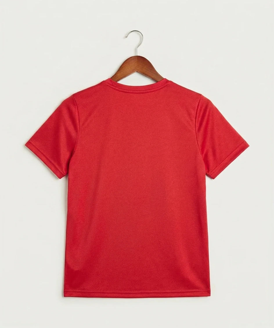 Rancho Verde Cross Country - University Red Nike Youth Swoosh Sleeve rLegend Tee NKDX8787 (back)