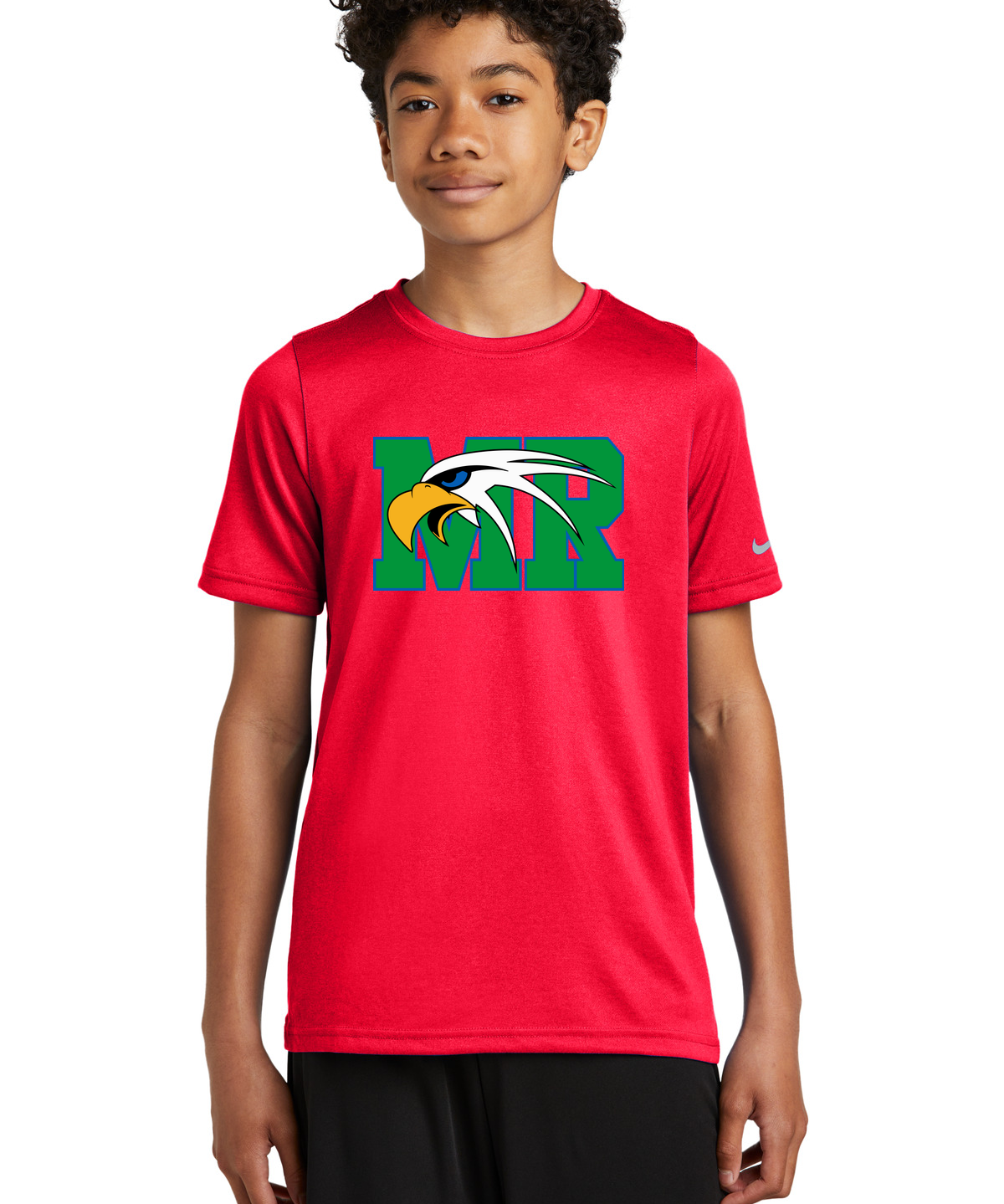 Maple River High School hockey_boys - University Red Nike Youth Swoosh Sleeve rLegend Tee NKDX8787