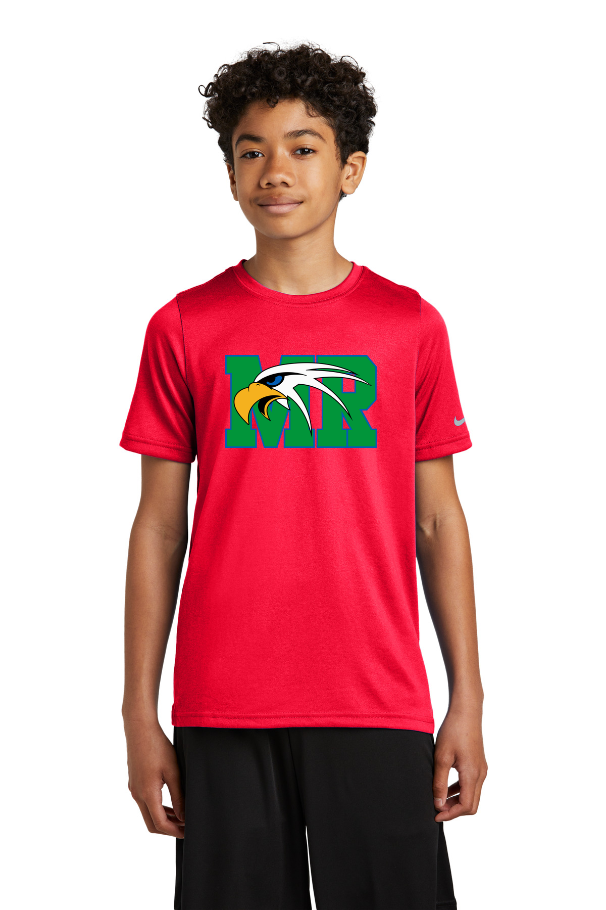 Maple River High School hockey_boys - University Red Nike Youth Swoosh Sleeve rLegend Tee NKDX8787