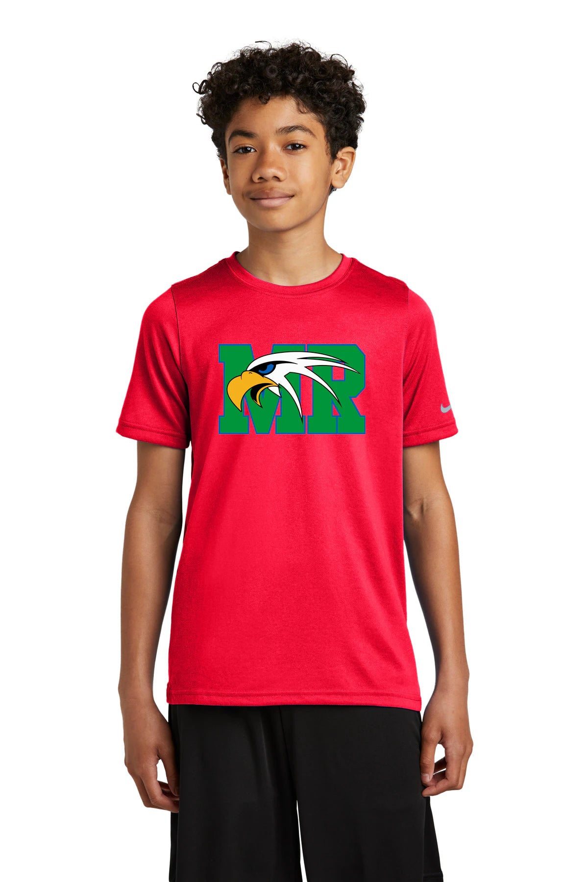 Maple River High School hockey_boys - University Red Nike Youth Swoosh Sleeve rLegend Tee NKDX8787