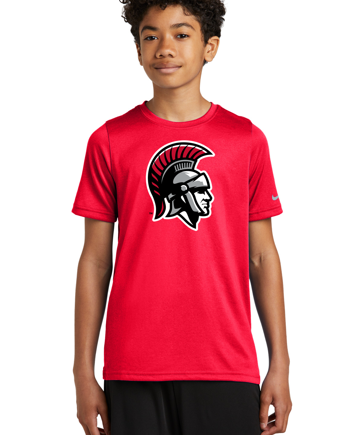 Worthington Football - University Red Nike Youth Swoosh Sleeve rLegend Tee NKDX8787