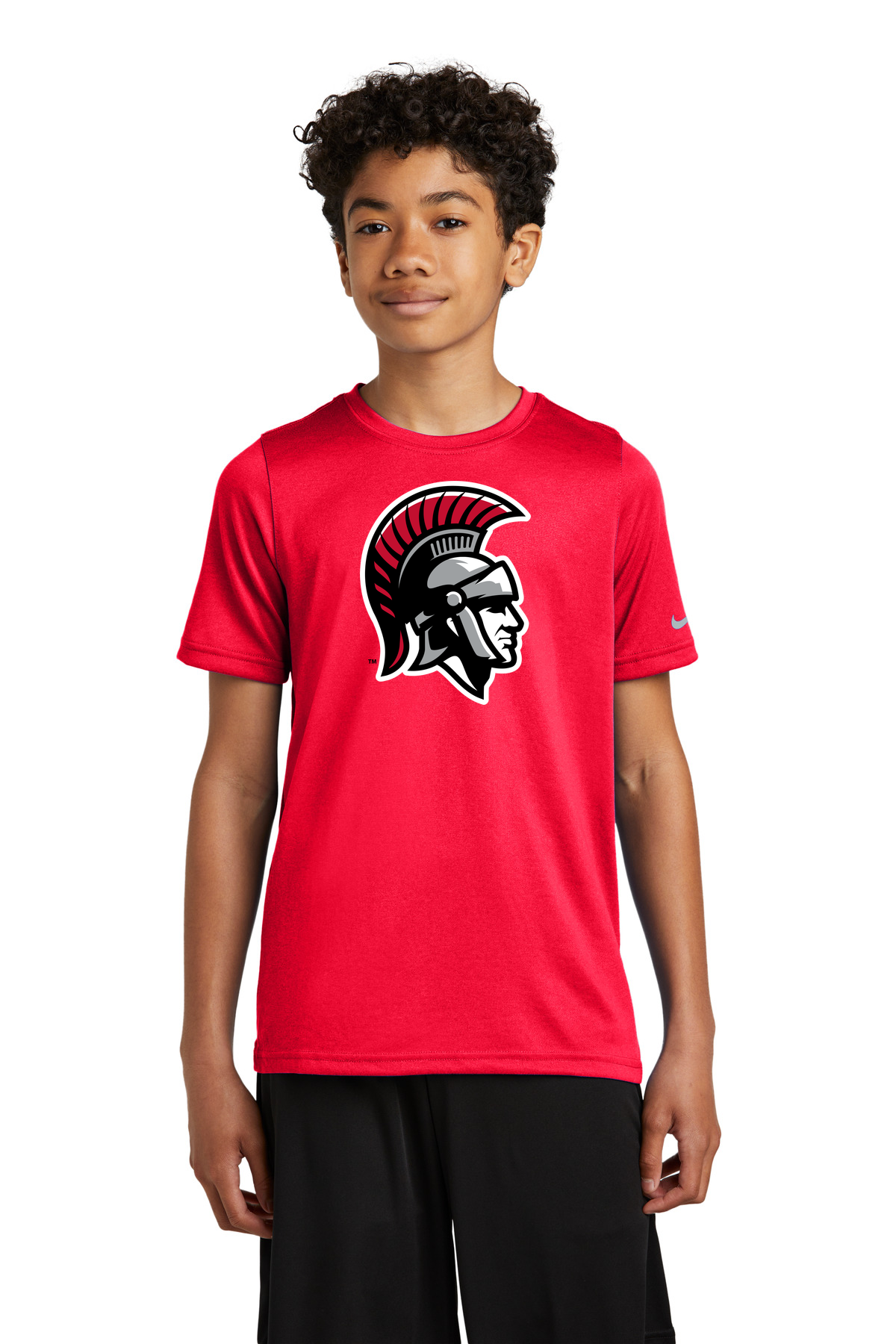 Worthington Football - University Red Nike Youth Swoosh Sleeve rLegend Tee NKDX8787