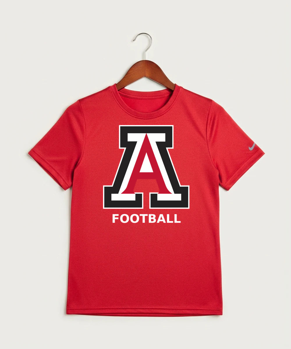 Amboy Football general - University Red Nike Youth Swoosh Sleeve rLegend Tee NKDX8787