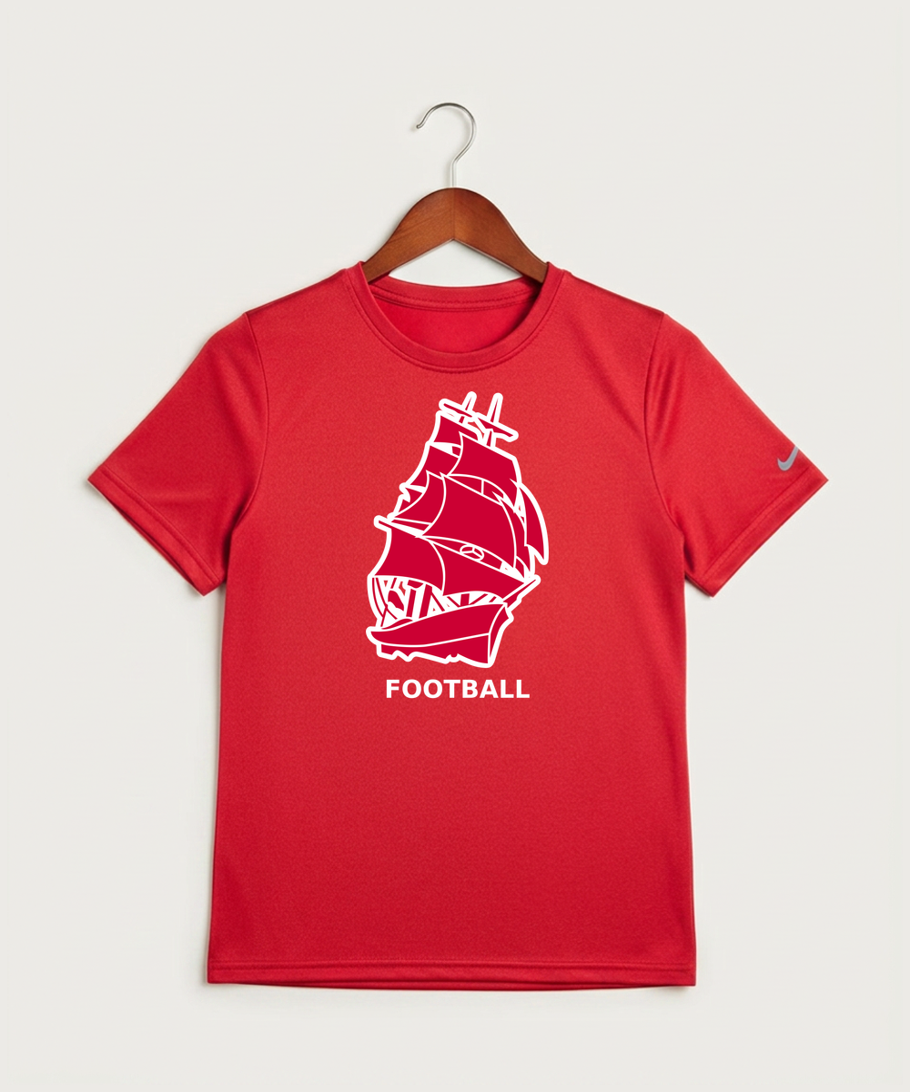 Amboy Football general - University Red Nike Youth Swoosh Sleeve rLegend Tee NKDX8787