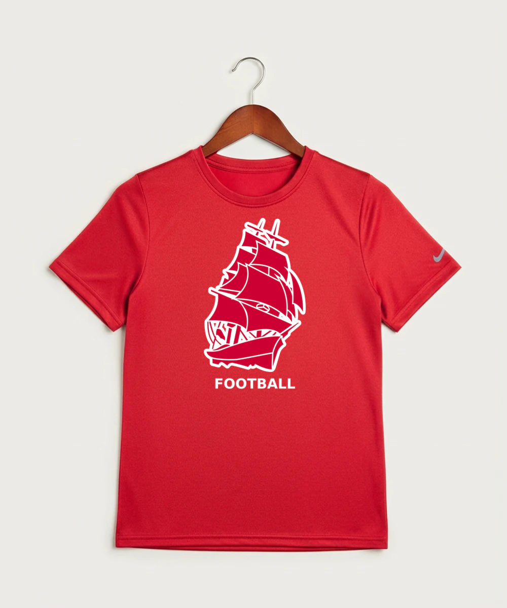 Amboy Football general - University Red Nike Youth Swoosh Sleeve rLegend Tee NKDX8787