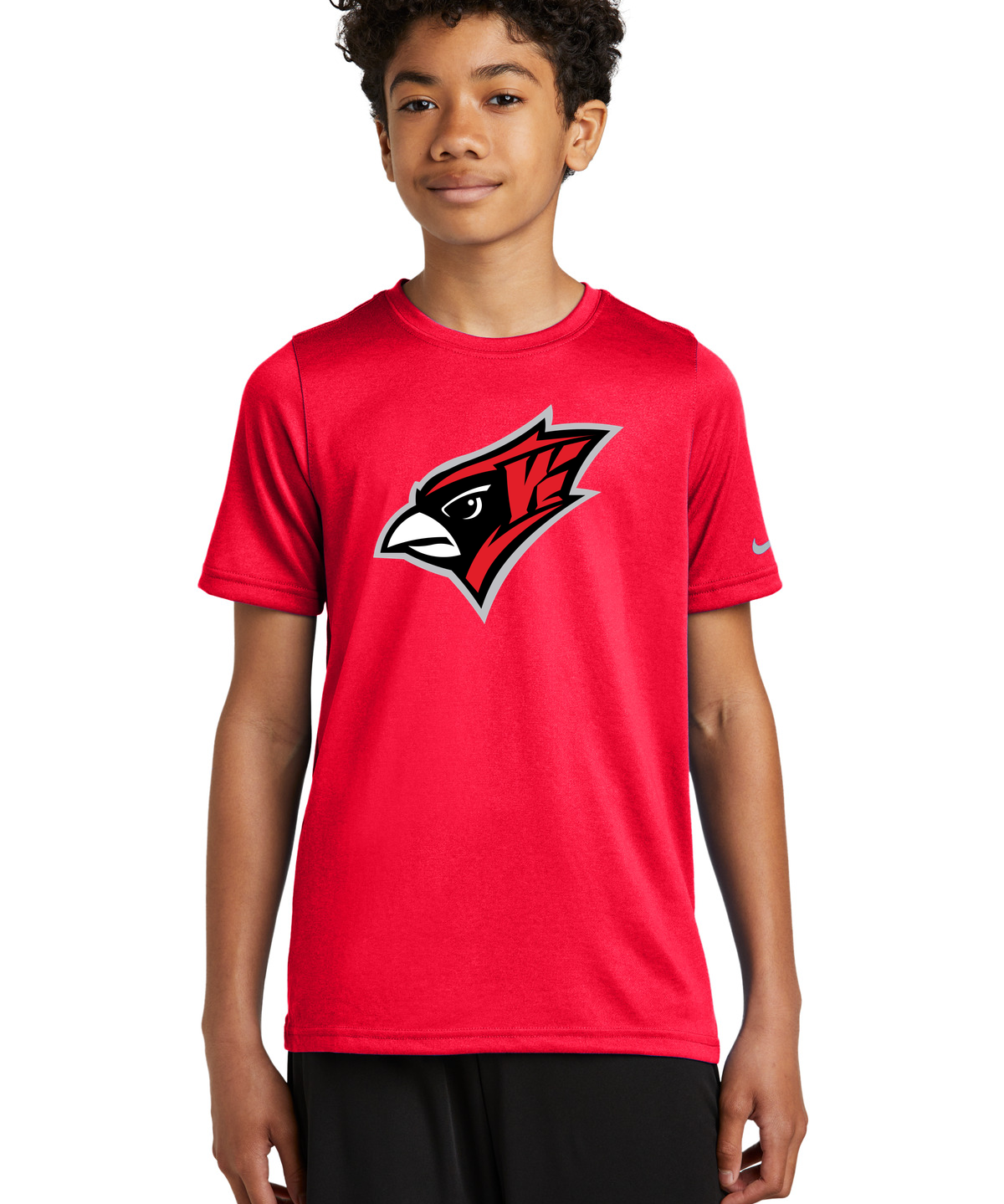 Willmar Athletics - University Red Nike Youth Swoosh Sleeve rLegend Tee NKDX8787