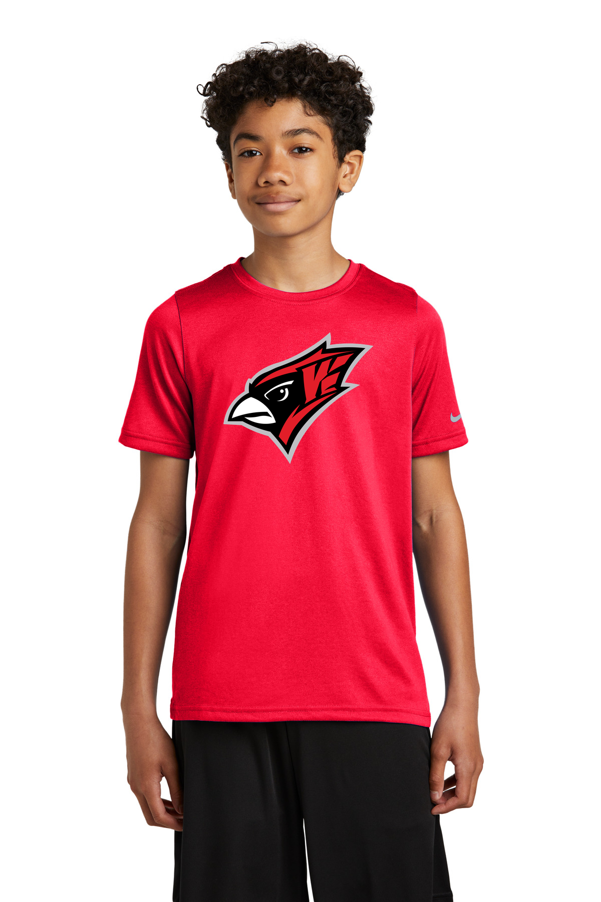 Willmar Athletics - University Red Nike Youth Swoosh Sleeve rLegend Tee NKDX8787
