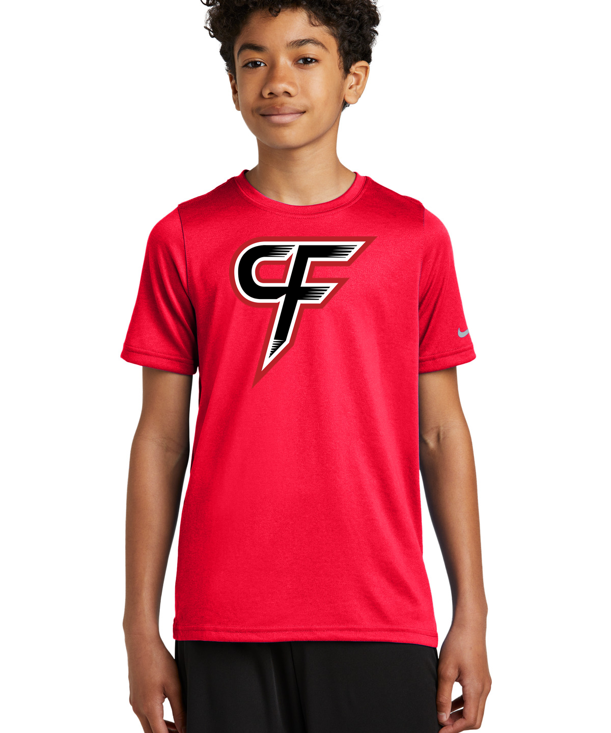 Cannon Falls Volleyball - University Red Nike Youth Swoosh Sleeve rLegend Tee NKDX8787