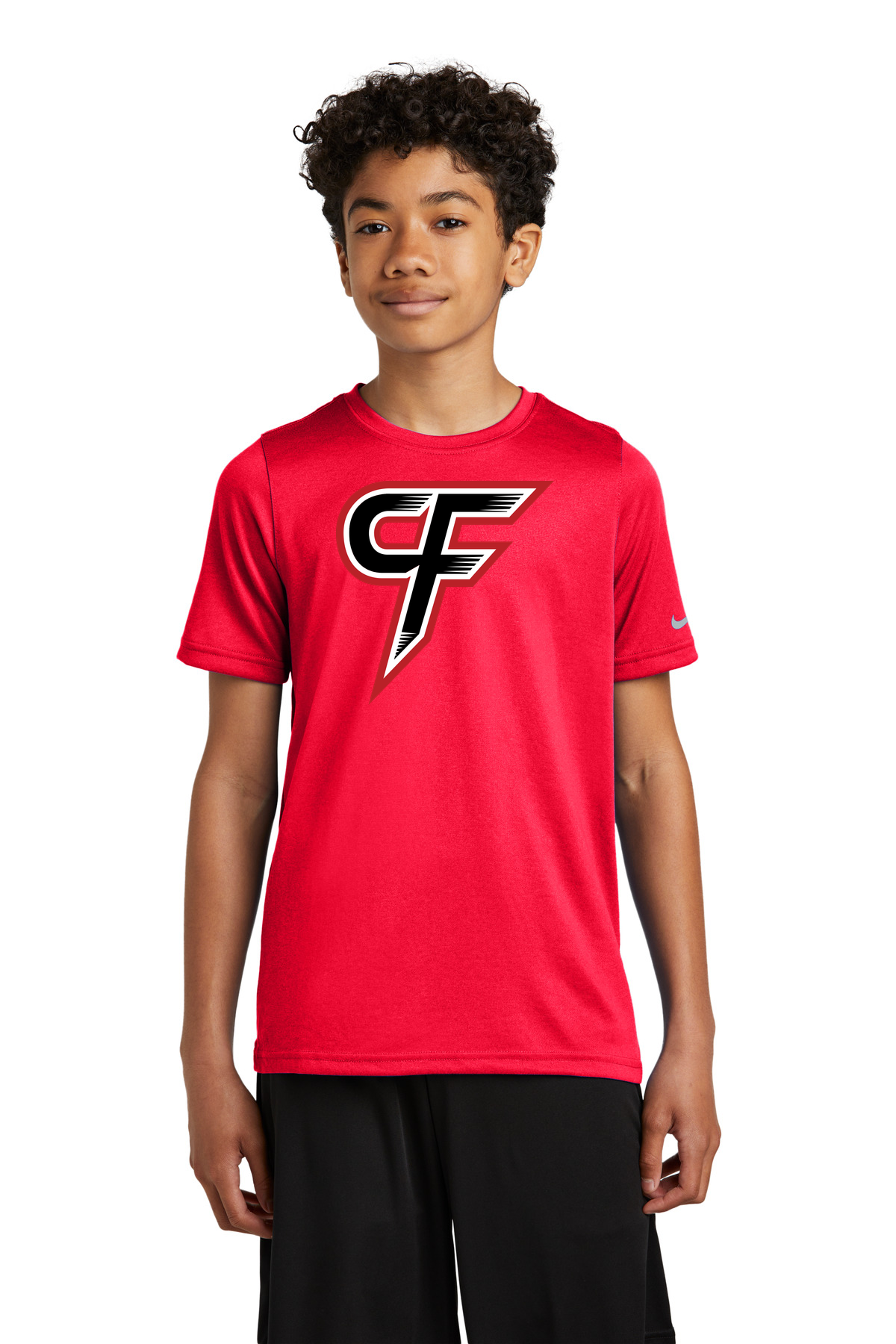 Cannon Falls Volleyball - University Red Nike Youth Swoosh Sleeve rLegend Tee NKDX8787