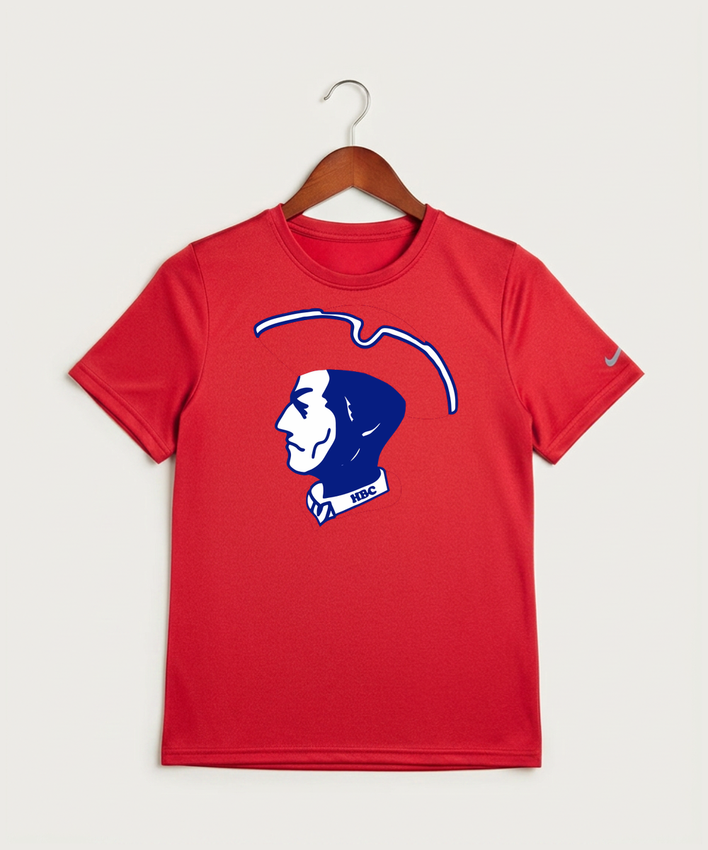 Hills-Beaver Creek High School Volleyball (Girls) - University Red Nike Youth Swoosh Sleeve rLegend Tee NKDX8787