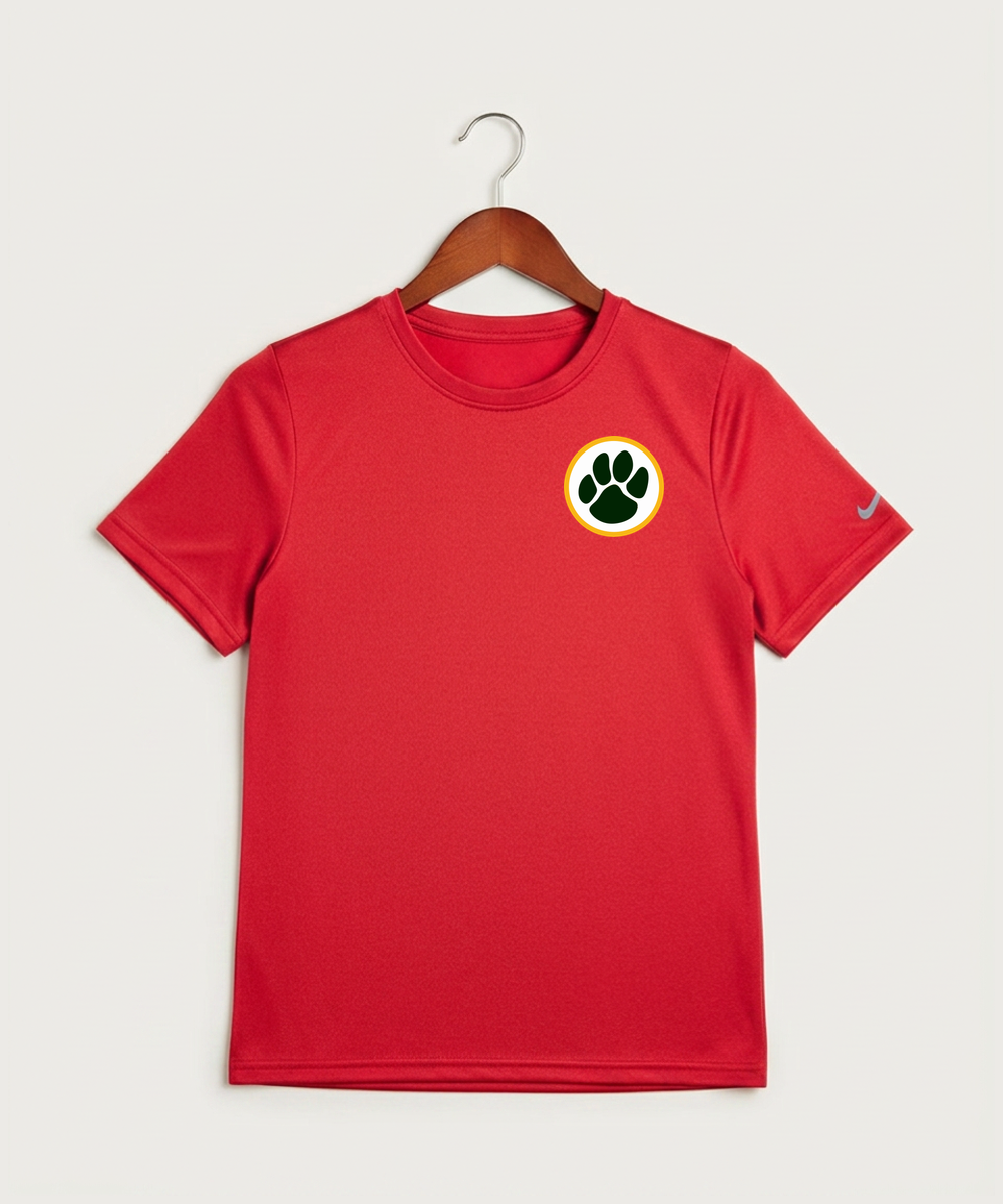 Ashwaubenon High School Football (Boys) - University Red Nike Youth Swoosh Sleeve rLegend Tee NKDX8787