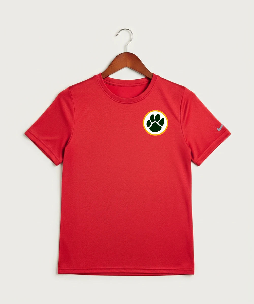 Ashwaubenon High School Football (Boys) - University Red Nike Youth Swoosh Sleeve rLegend Tee NKDX8787