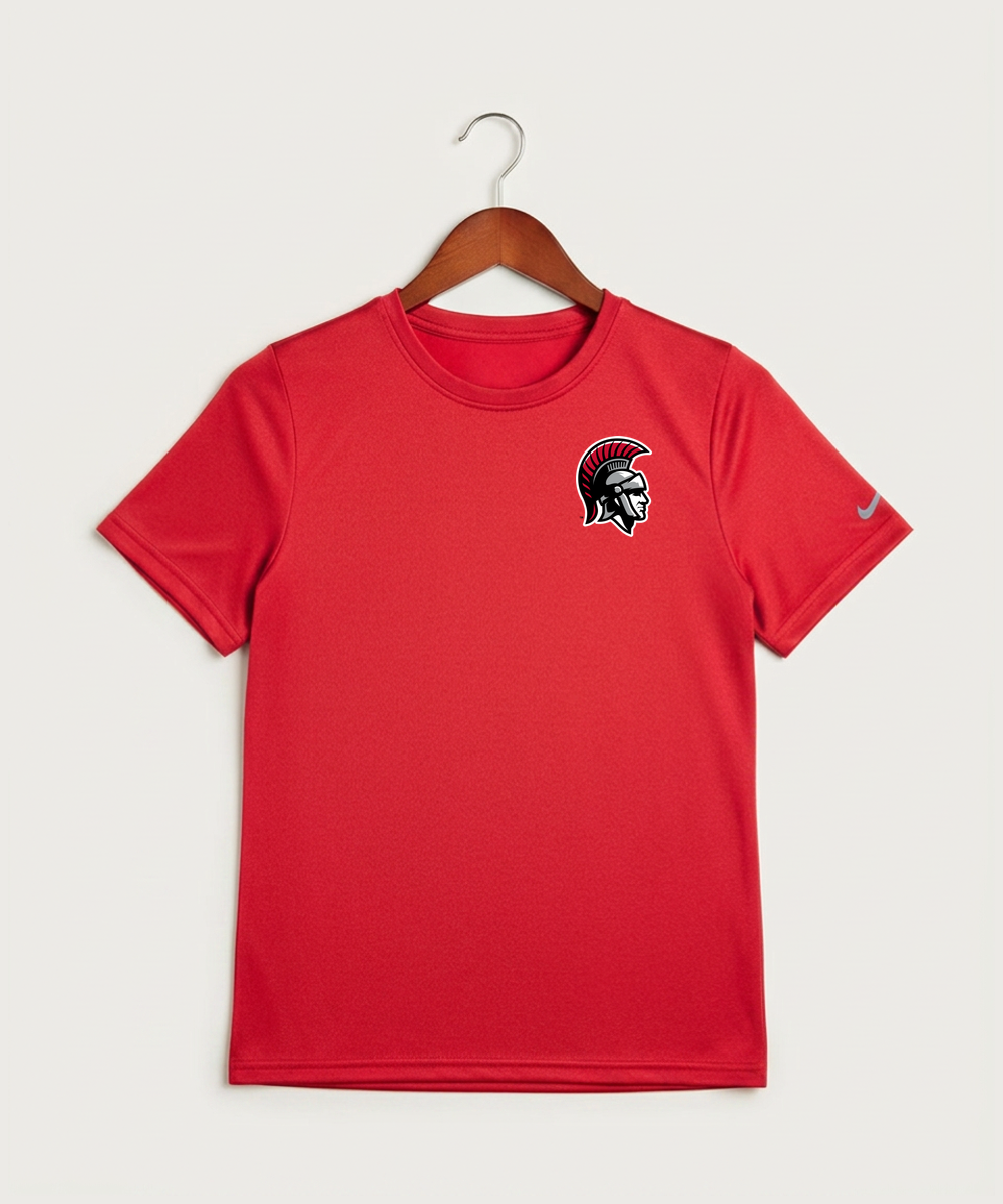 Worthington High School Football (Boys) - University Red Nike Youth Swoosh Sleeve rLegend Tee NKDX8787