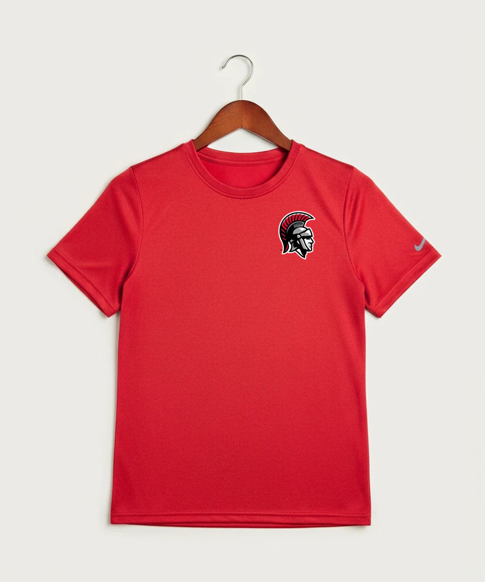 Worthington High School Football (Boys) - University Red Nike Youth Swoosh Sleeve rLegend Tee NKDX8787