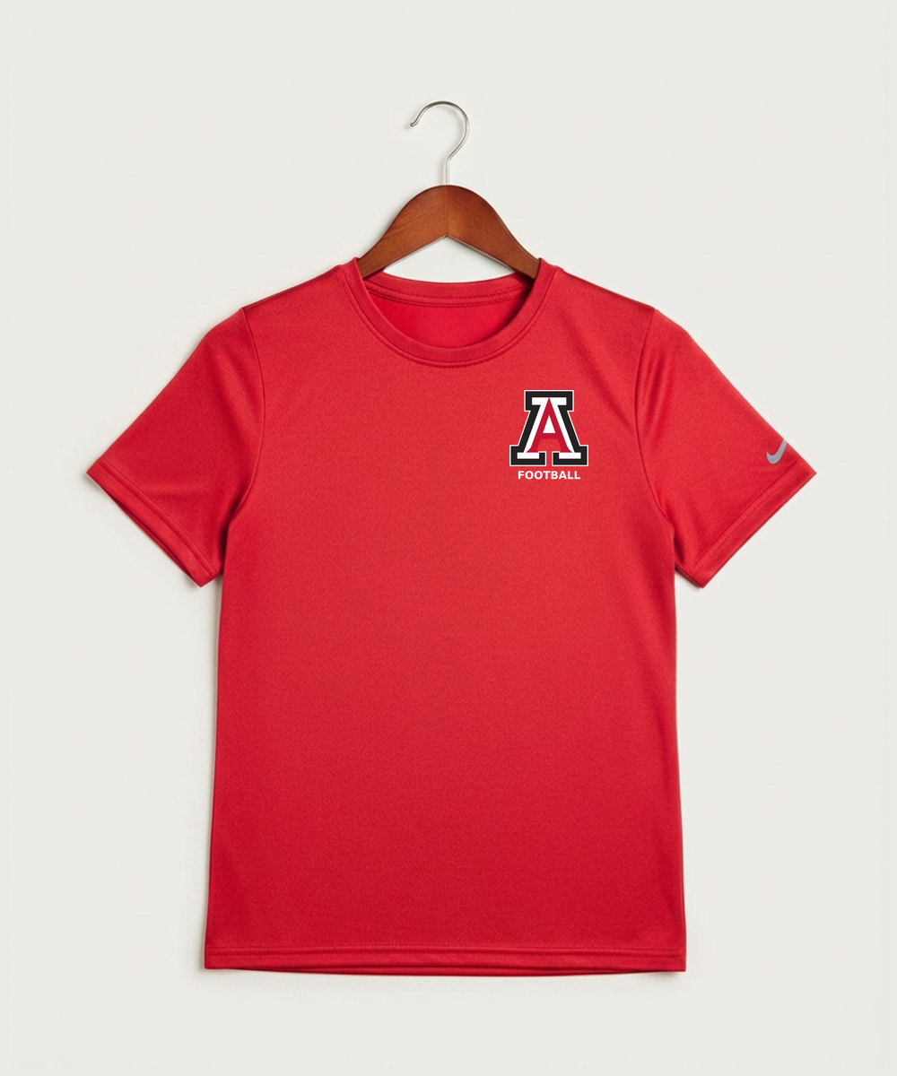 Amboy Football general - University Red Nike Youth Swoosh Sleeve rLegend Tee NKDX8787