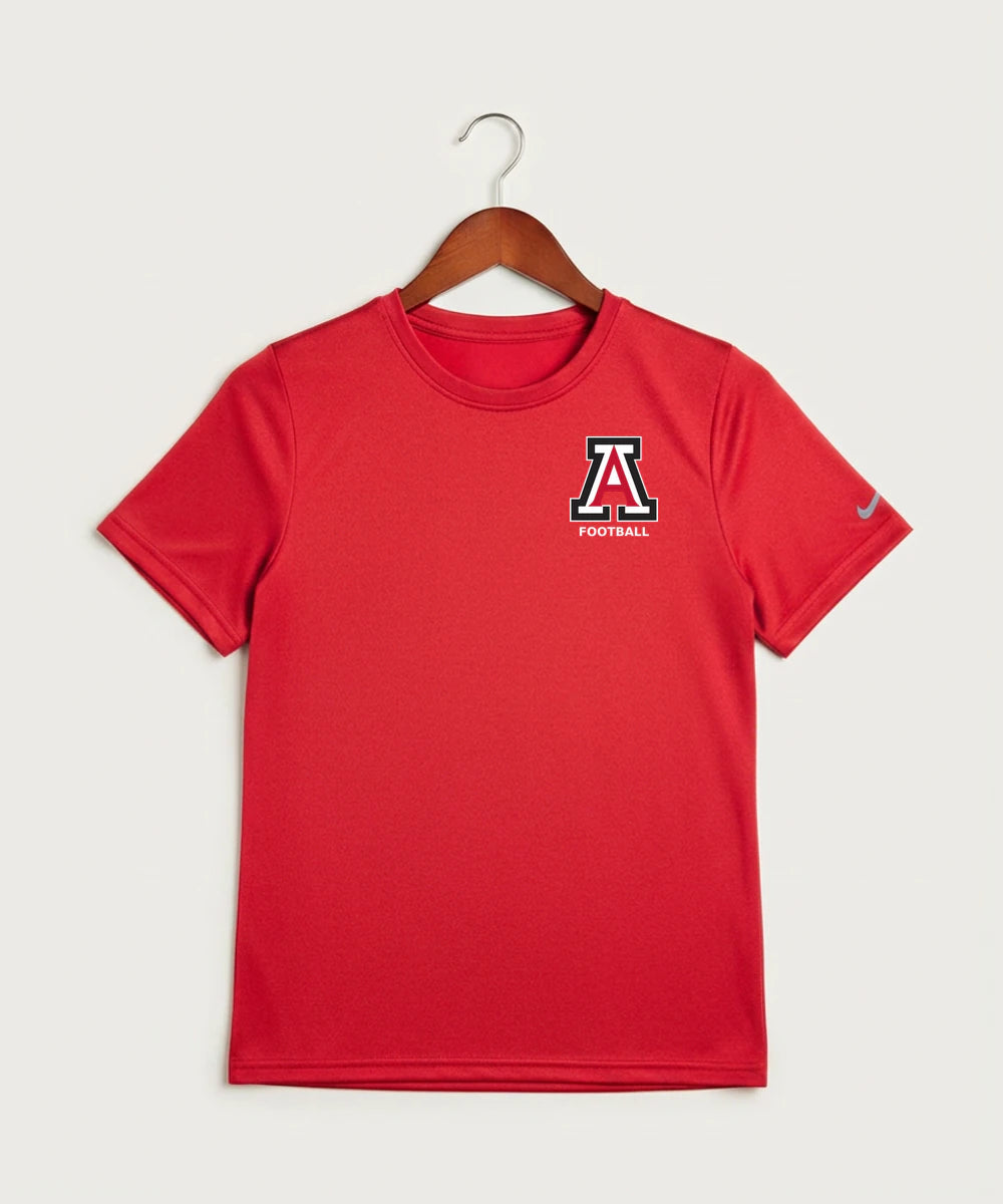 Amboy Football general - University Red Nike Youth Swoosh Sleeve rLegend Tee NKDX8787