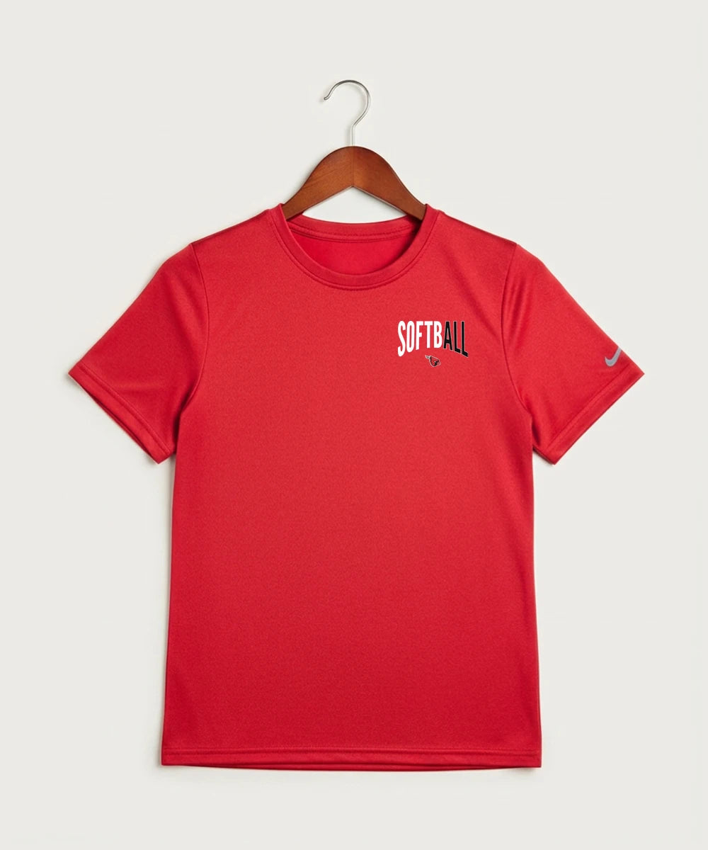 Forreston Softball - University Red Nike Youth Swoosh Sleeve rLegend Tee NKDX8787