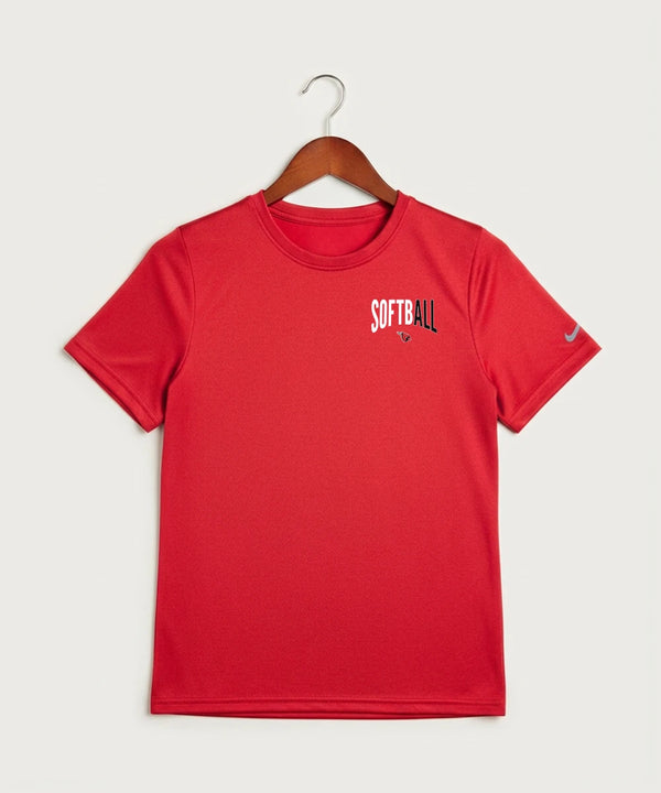Forreston Softball - University Red Nike Youth Swoosh Sleeve rLegend Tee NKDX8787