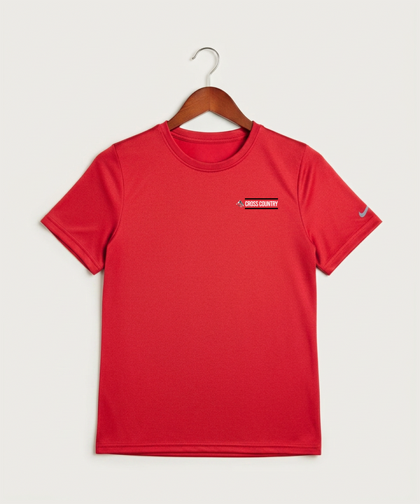 John Marshall High School Cross Country (Coed) - University Red Nike Youth Swoosh Sleeve rLegend Tee NKDX8787