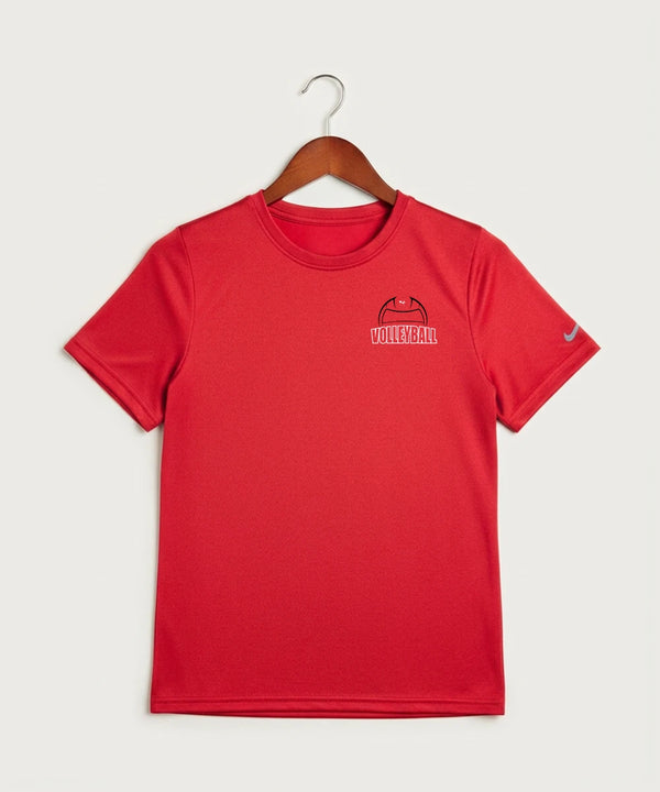 Wabasha Kellogg High School Volleyball (Girls) - University Red Nike Youth Swoosh Sleeve rLegend Tee NKDX8787