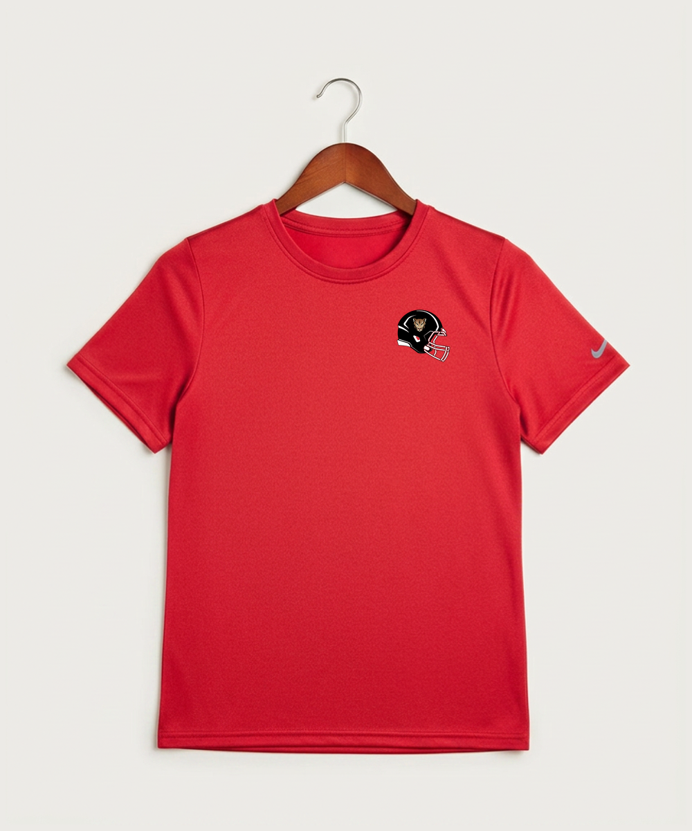 Ada Borup High School Football (Boys) - University Red Nike Youth Swoosh Sleeve rLegend Tee NKDX8787