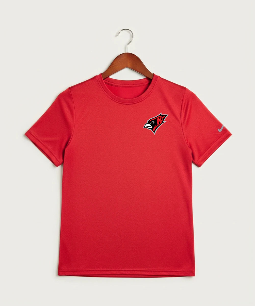 Willmar High School Athletics - University Red Nike Youth Swoosh Sleeve rLegend Tee NKDX8787