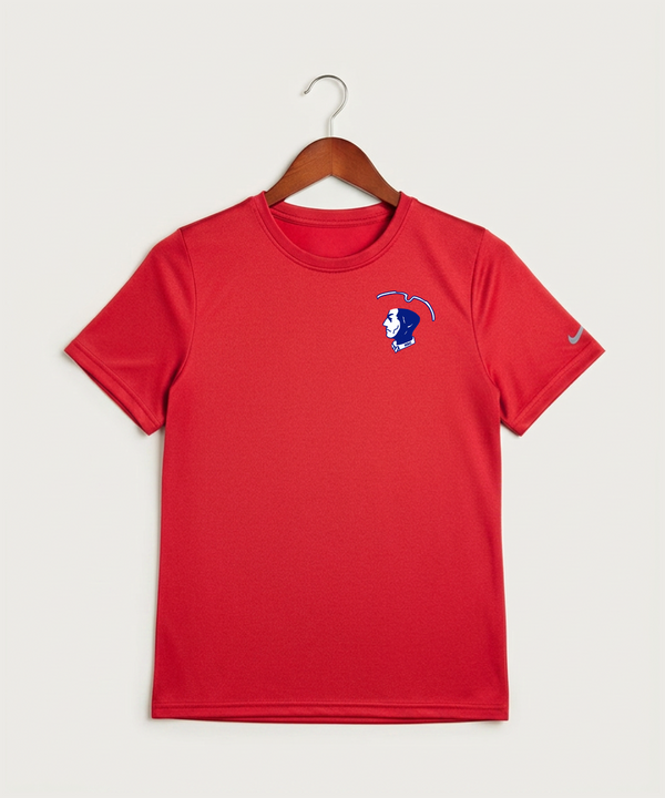 Hills-Beaver Creek High School Volleyball (Girls) - University Red Nike Youth Swoosh Sleeve rLegend Tee NKDX8787