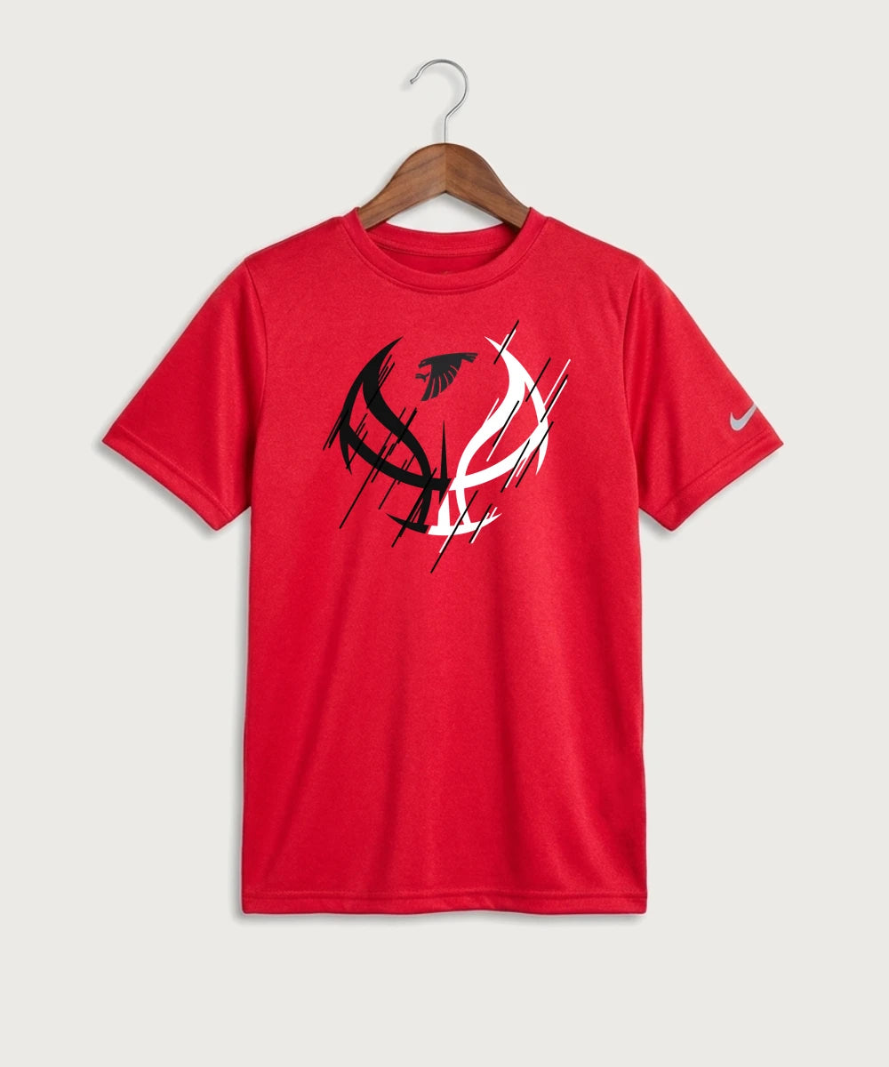 Sauk Valley Community College Basketball Team Store - University Red Nike Youth Swoosh Sleeve rLegend Tee NKDX8787