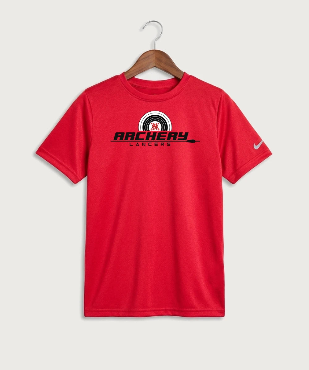 Lancer Archer Club Archery Team Store - University Red Nike Youth Swoosh Sleeve rLegend Tee NKDX8787