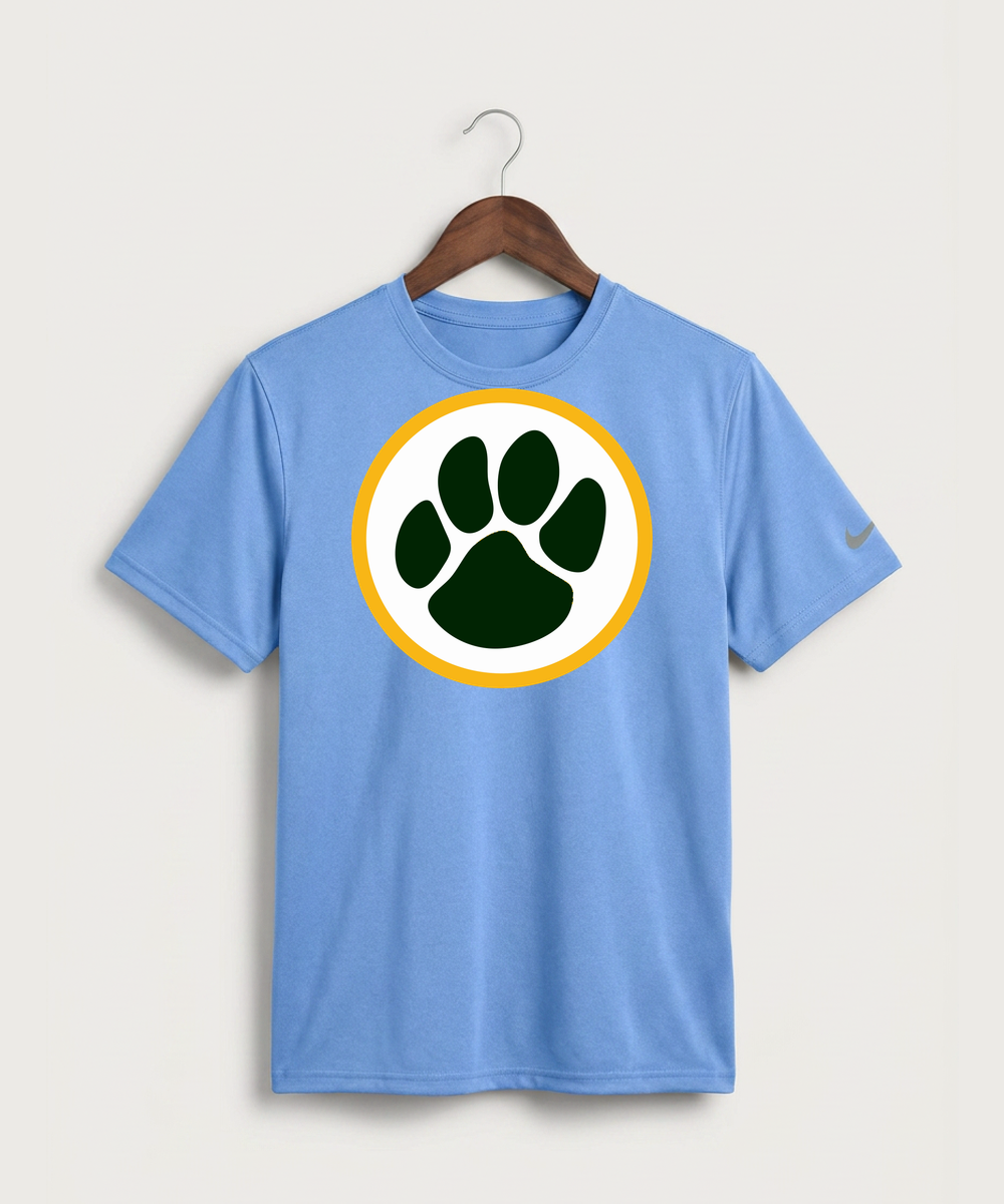 Ashwaubenon High School Football (Boys) - Valor Blue Nike Swoosh Sleeve rLegend Tee NKDX8730