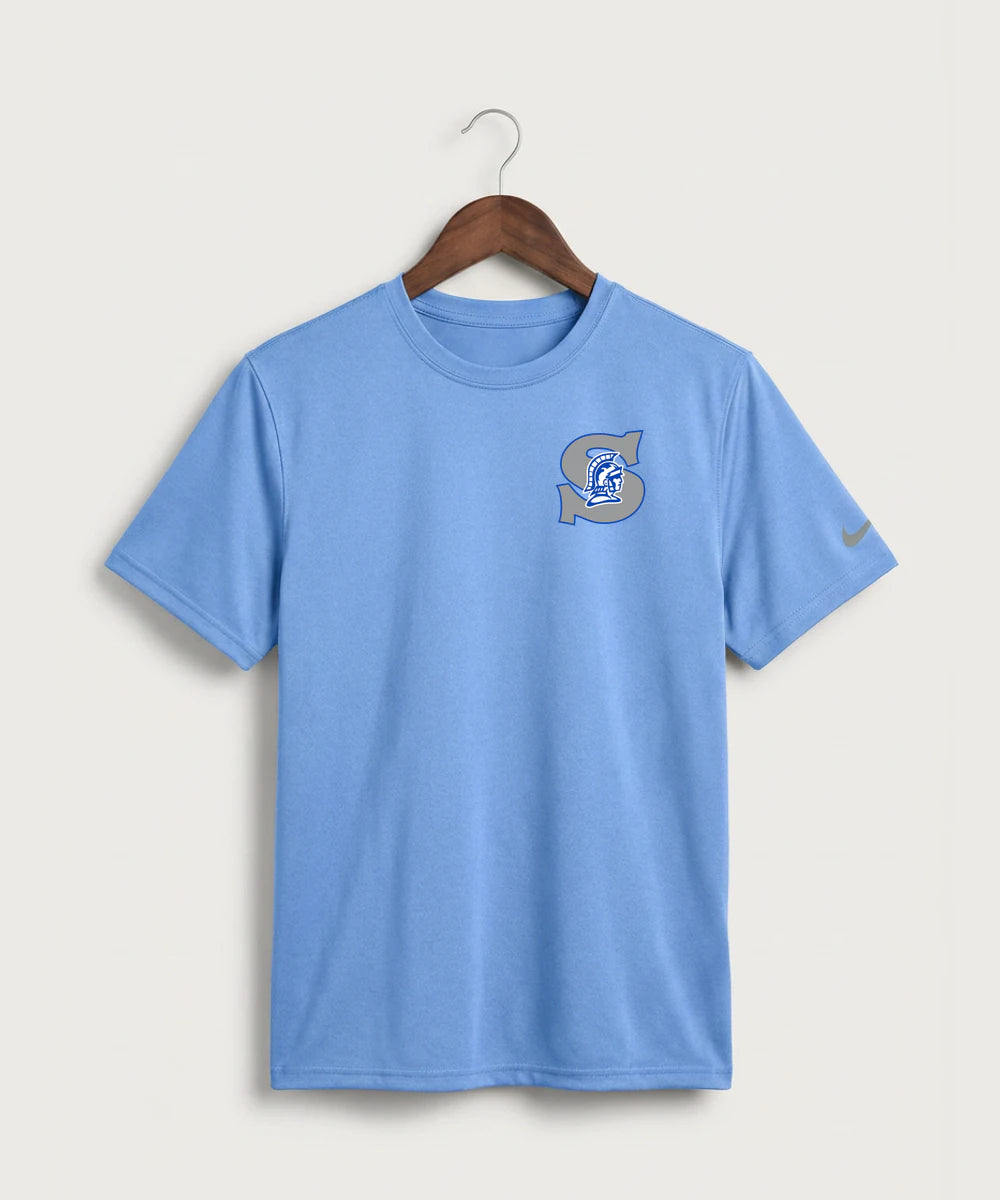 Green Bay Southwest High School Volleyball (Girls) - Valor Blue Nike Swoosh Sleeve rLegend Tee NKDX8730