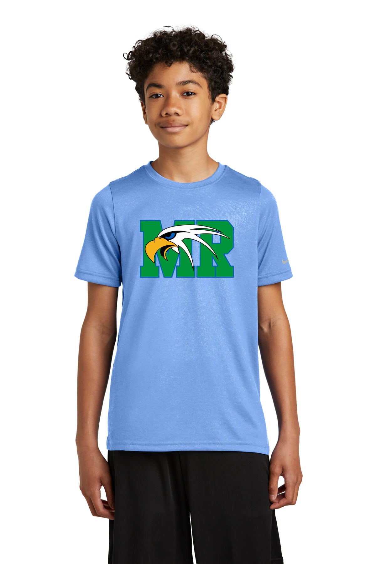 Maple River High School hockey_boys - Valor Blue Nike Youth Swoosh Sleeve rLegend Tee NKDX8787