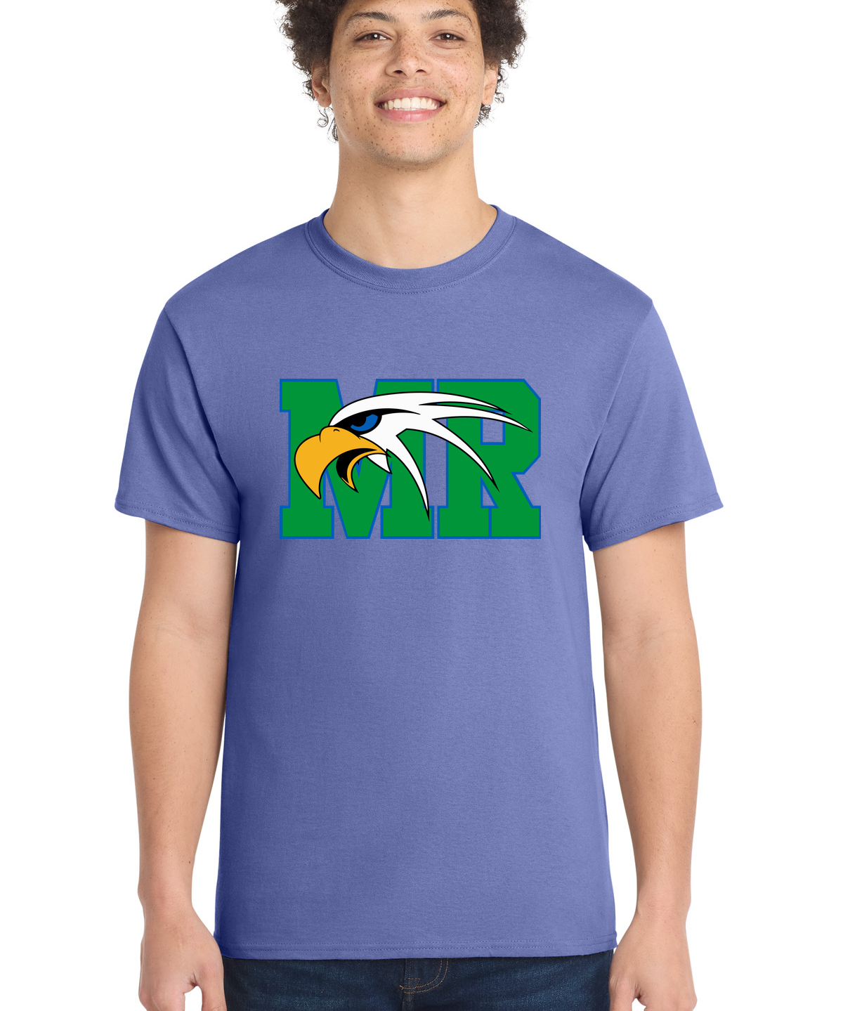 Maple River High School hockey_boys - Violet Port & Co Core Cotton Tee. PC54