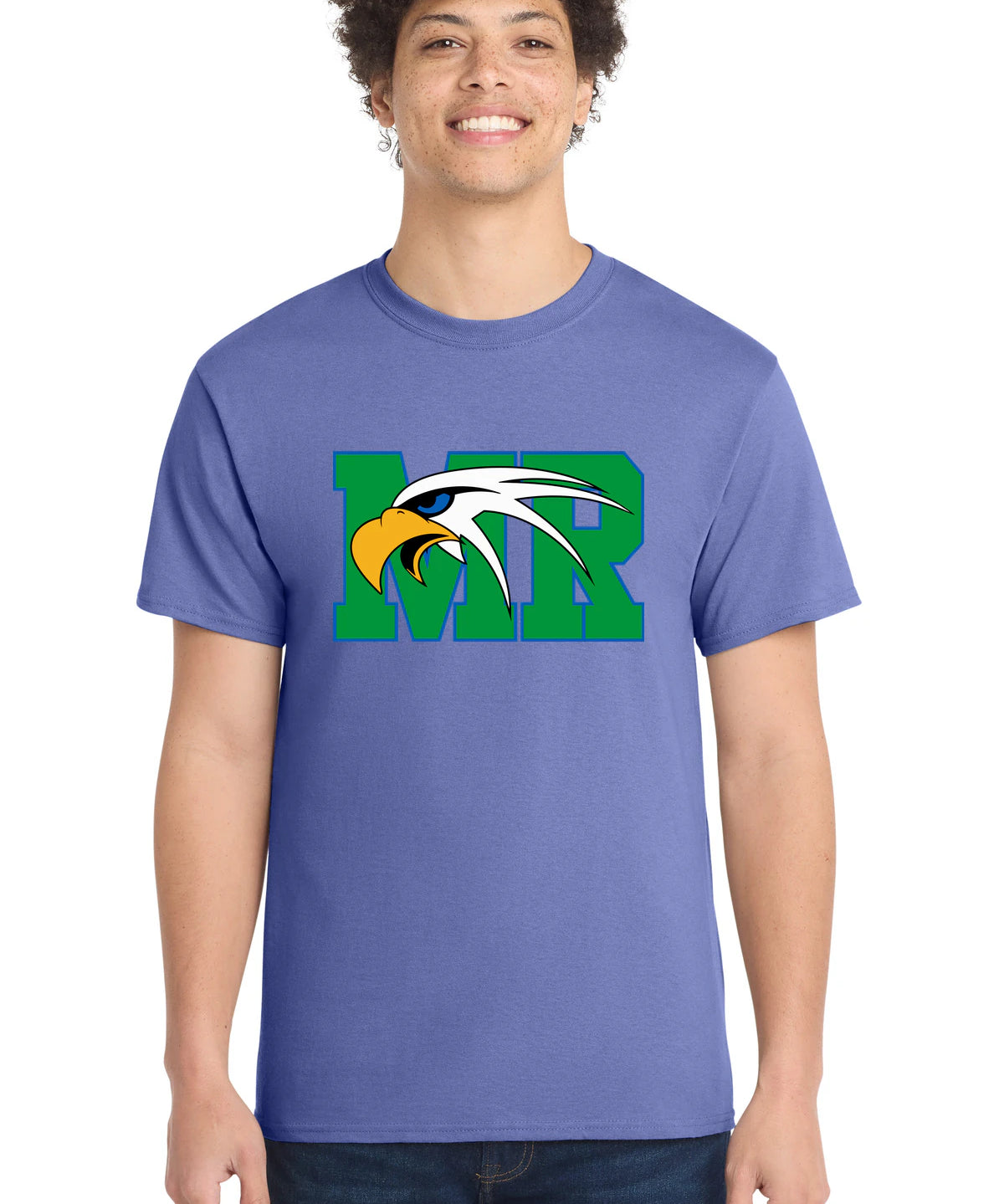 Maple River High School hockey_boys - Violet Port & Co Core Cotton Tee. PC54