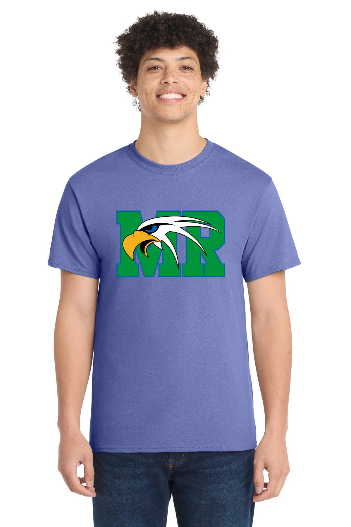 Maple River High School hockey_boys - Violet Port & Co Core Cotton Tee. PC54