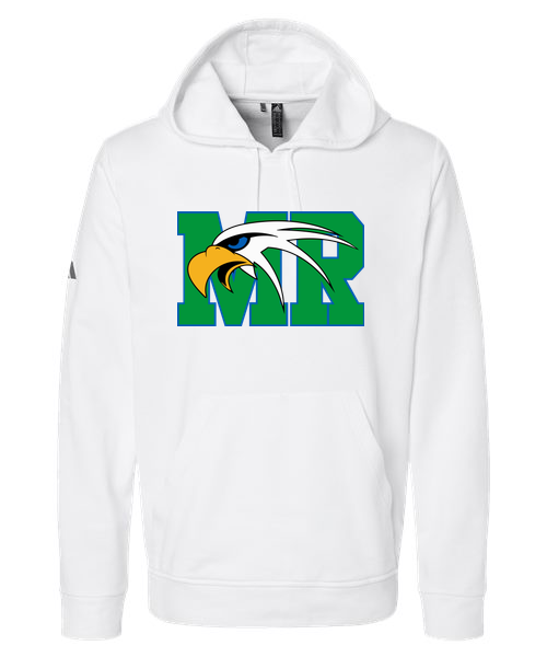 Maple River High School track_boys - White Unisex Fleece Hooded Sweatshirt