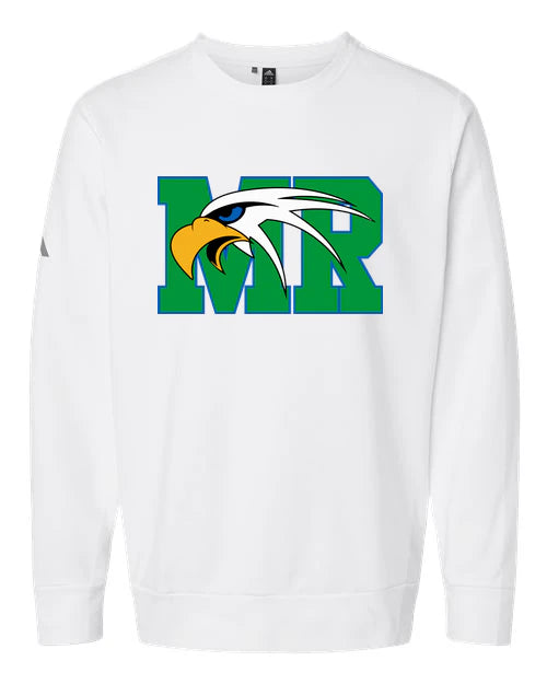Maple River High School hockey_boys - White Unisex Fleece Crewneck Sweatshirt