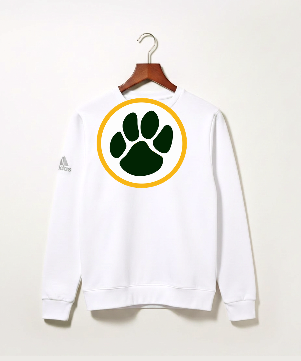 Ashwaubenon High School Football (Boys) - White Unisex Fleece Crewneck Sweatshirt